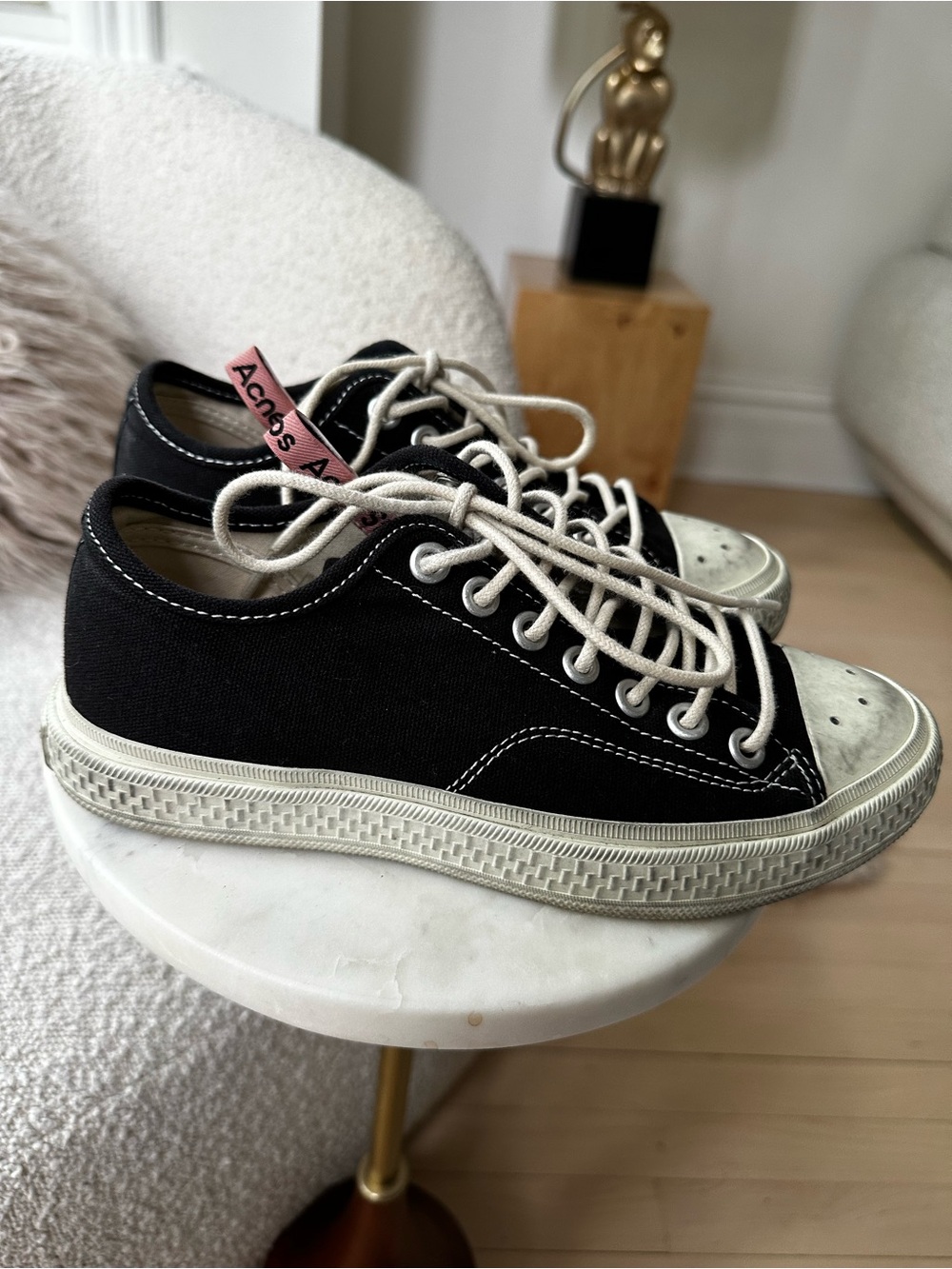 ACNE STUDIOS Ballow Tag distressed-effect sneakers